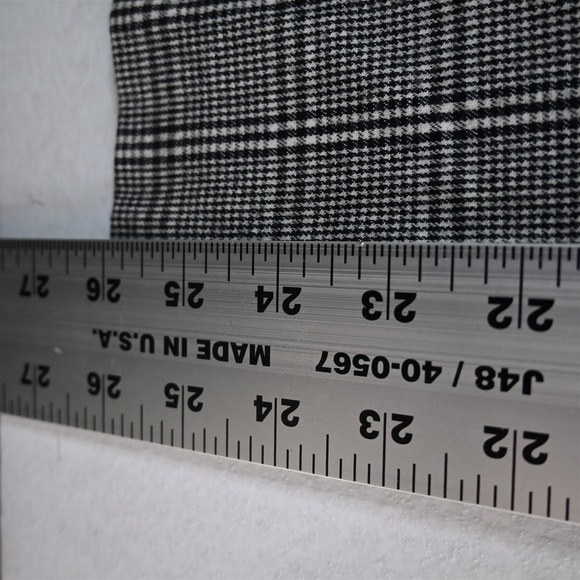 Nordstrom 10 Gray Wool Flannel Glenn Check Skinny Dress Womens Pants - Picture 4 of 9